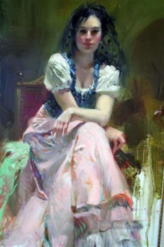 Impressionism Painting - Pino Daeni Dreaming Madrid beautiful woman lady